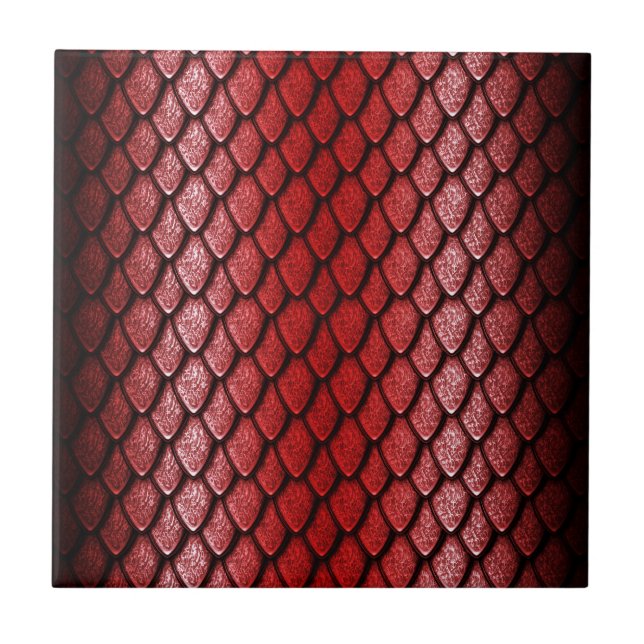 Red Dragon Scales Tile (Front)