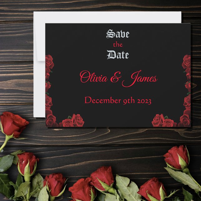 Red Dragon Sword Roses Save The Date (Creator Uploaded)