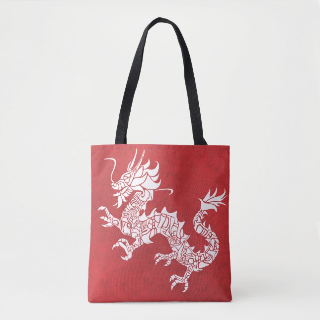 red dragon tote bag (Front)