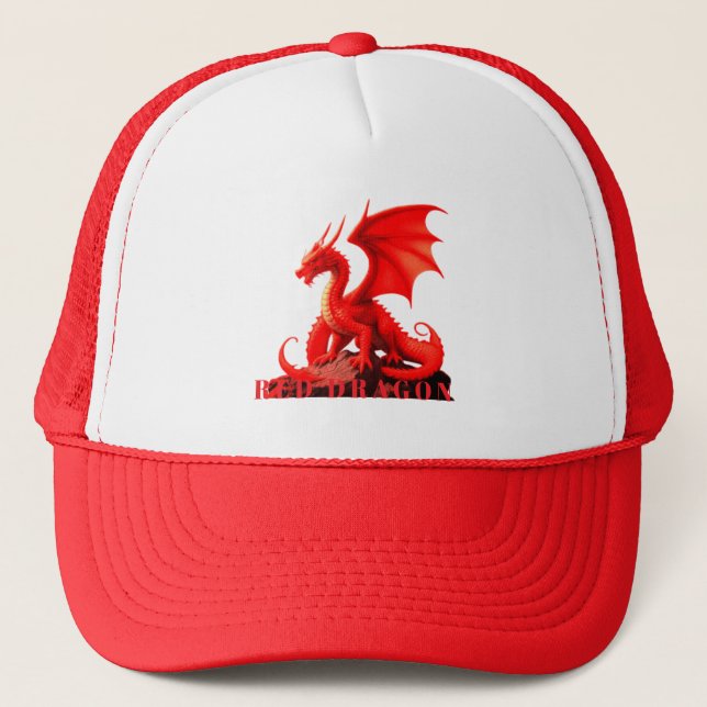 RED DRAGON TRUCKER HAT (Front)