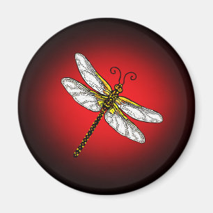 Red Dragonfly Dragonflies Magnet
