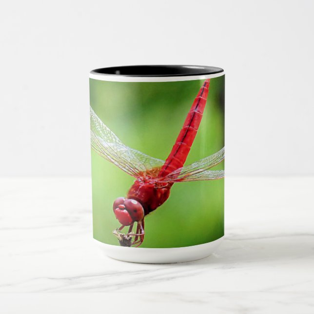 Red Dragonfly Mug (Center)