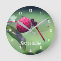 Red Dragonfly On Dogwood Fruit Personalized
