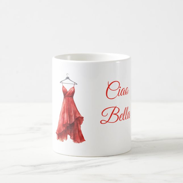 Red Dress Ciao Bella Coffee Mug (Center)