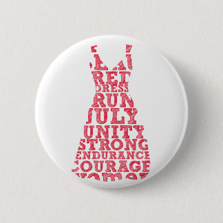 Red Dress Run 2 Inch Round Button