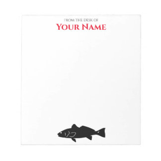 Red Drum Fish - Personalized Notepad