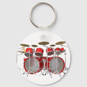 Red Drum Kit: 10 Piece: Keychain