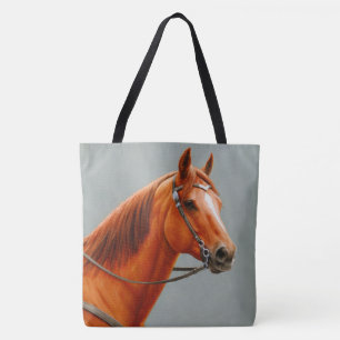 Red Dun Chestnut Sorrel Western Quarter Horse Tote Bag