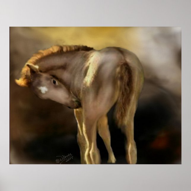 Red Dun Filly Grand Poster (Devant)