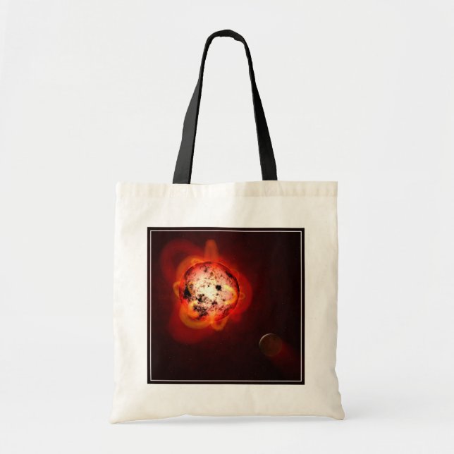 Red Dwarf Star Orbited By A Hypothetical Exoplanet Tote Bag (Front)
