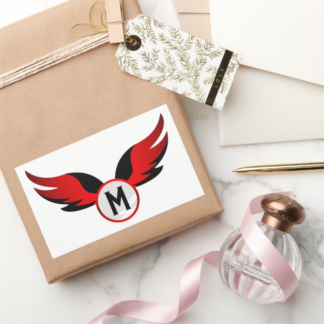 Red Eagle Winged with Personalized Name Sticker (Gifting)