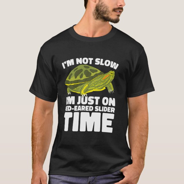 Red Eared Turtle Red Eared Tortoise Red Eared Slid T-Shirt (Front)
