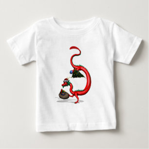 Red Eastern Dragon Baby T-Shirt