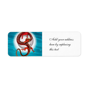 Red Eastern Dragon - Mythical Fantasy Creature