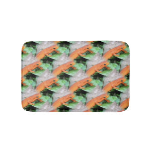 Red Eft Salamander Animal Nature Pattern Bath Mat