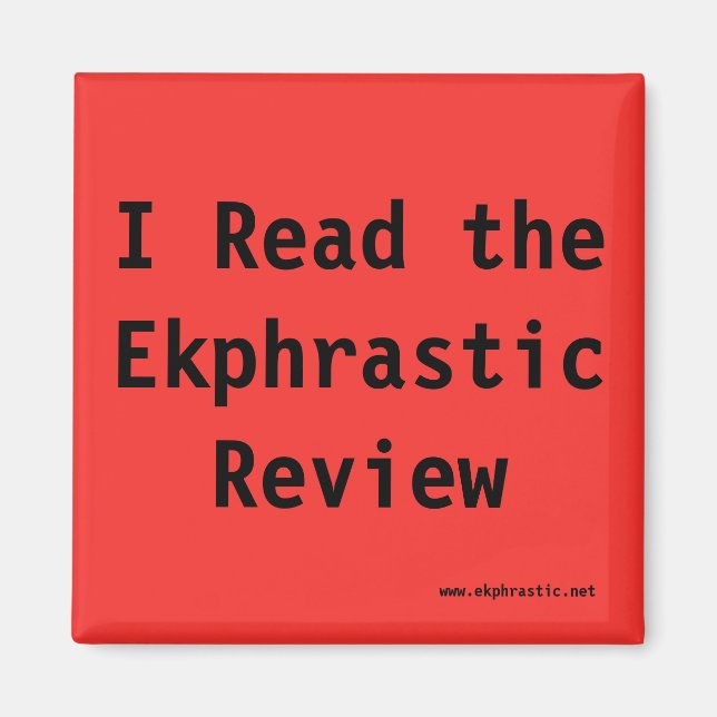 red ekphrastic magnet (Front)