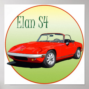 Red Elan S4 Poster