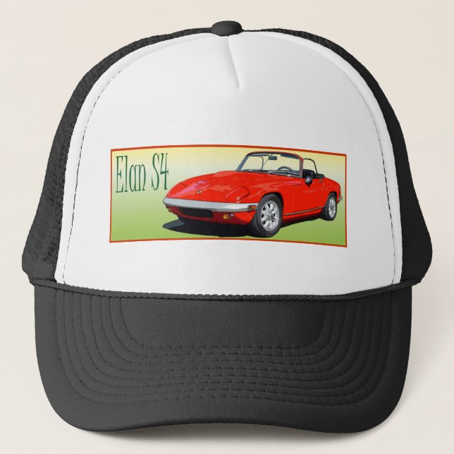 Red Elan S4 Trucker Hat (Front)