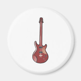 Red Electric Guitar Magnet