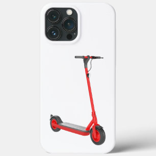 Red electric scooter iPhone 13 pro max case