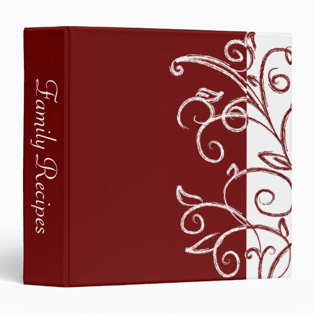 Red Elegance Binder (Front/Spine)