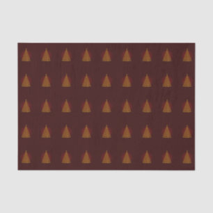 Red Elegant Christmas Tree Tissue Paper