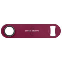 Red Elegant Gothic Monogram Name Medieval Typo