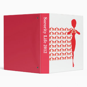 Red Elephant Sorority Life Binder