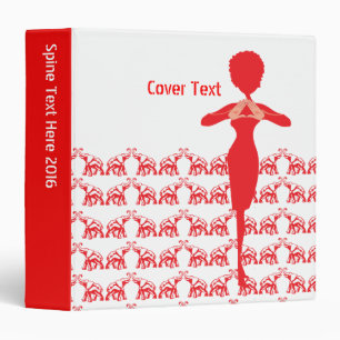 Red Elephant Sorority Life Binder
