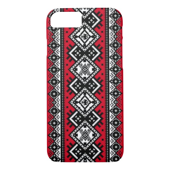 Red Embroidery Case-Mate iPhone Case (Back)