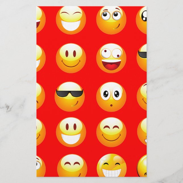 red emojis stationery (Front)