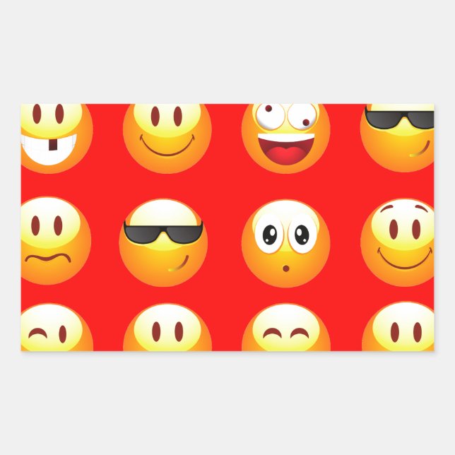 red emojis sticker (Front)