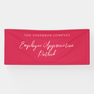 Red Employee Appreciation Event  Banner