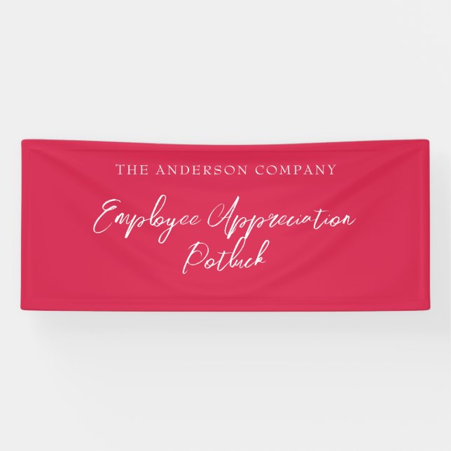 Red Employee Appreciation Event  Banner (Horizontal)