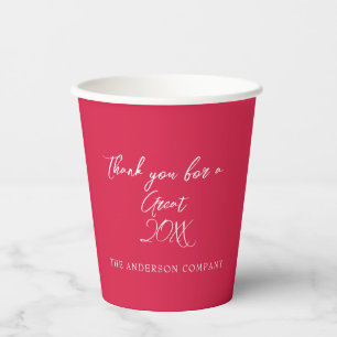 Red Employee Appreciation Event  Paper Cups