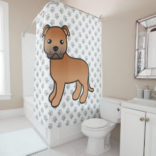 Red English Staffordshire Bull Terrier Dog