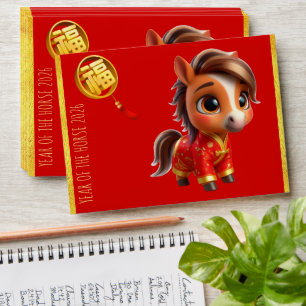 Red Envelope Baby Horse Chinese New Year RE