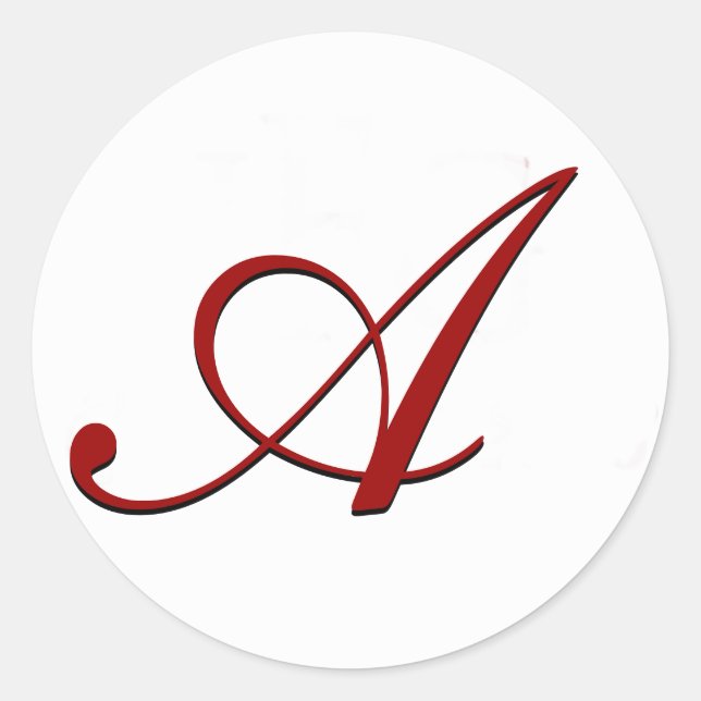 Red Envelope Seal with Monogram (Front)