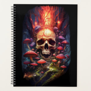 Red Ether Mushroom Skull Planner