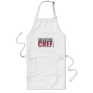 Red Executive Chef Long Apron