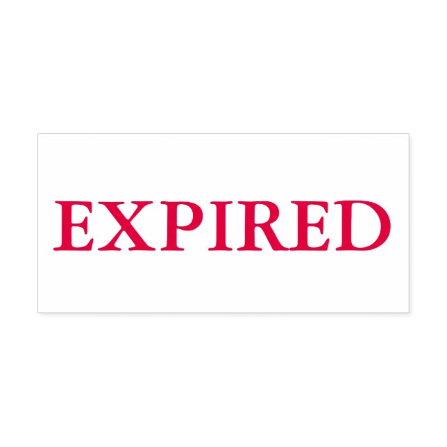 Red Expired Self-inking Stamp (Design)