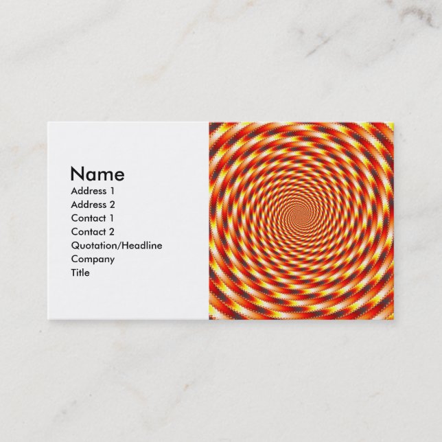 Red Eye - Fractal Business Card (Front)