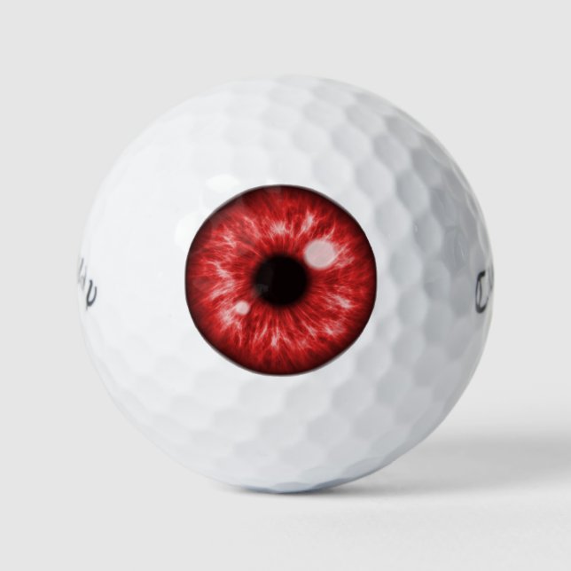 Red Eye Funny Golf Balls (Front)