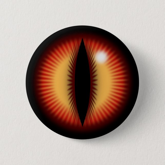 Red eye of a dragon 2 inch round button (Front)