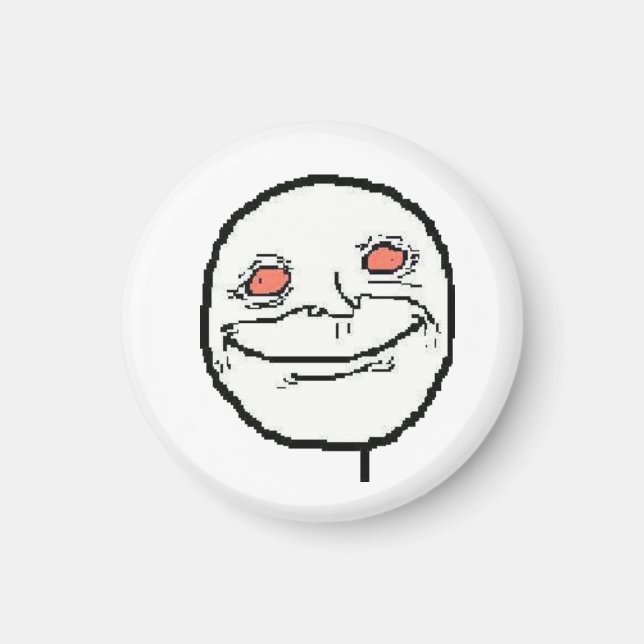Red Eye Stoner Face Magnet (Front)