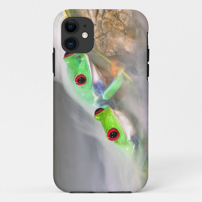 Red Eye Treefrog in the mist, Agalychinis 2 Case-Mate iPhone Case (Back)