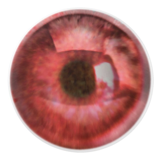 Red Eyeball Ceramic Knob (Front)