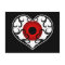 Red eyeball in heart