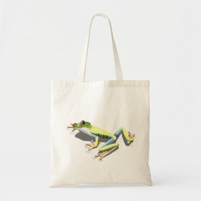 Red Eyed Frog Tote Bag (Front)