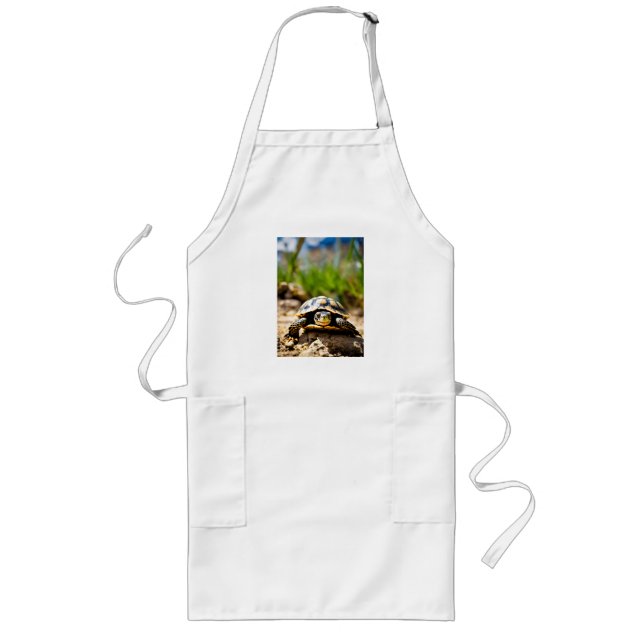 Red-Eyed Grin: The Laughing Turtle Long Apron (Front)